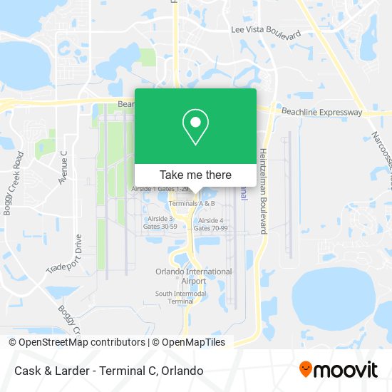 Cask & Larder - Terminal C map