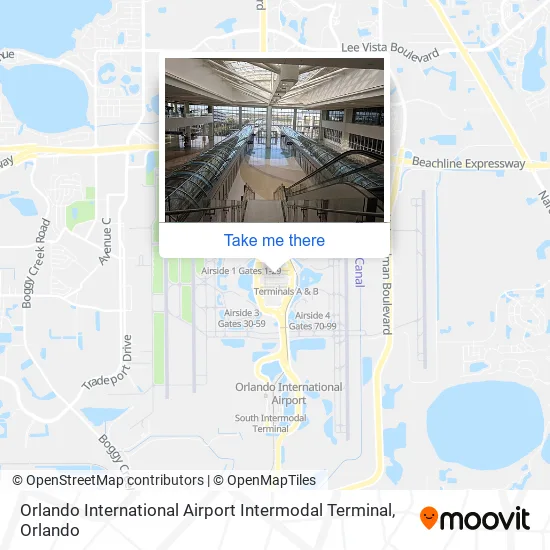 Orlando International Airport Intermodal Terminal map
