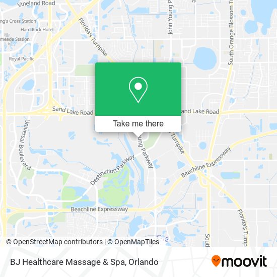 BJ Healthcare Massage & Spa map