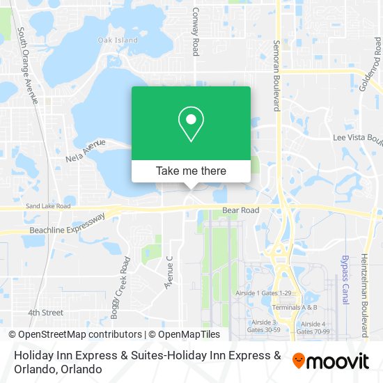 Mapa de Holiday Inn Express & Suites-Holiday Inn Express & Orlando