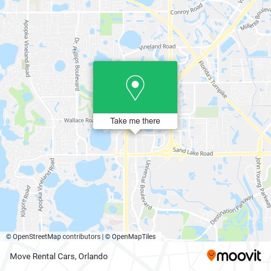 Move Rental Cars map