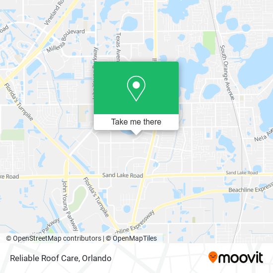 Reliable Roof Care map