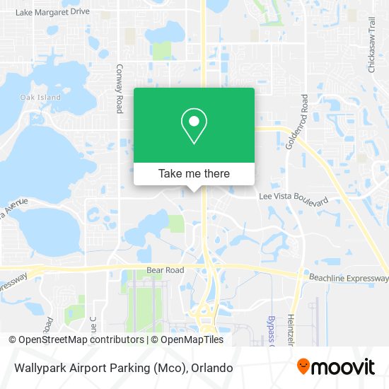 Wallypark Airport Parking (Mco) map