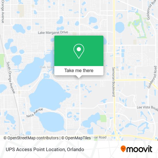 UPS Access Point Location map