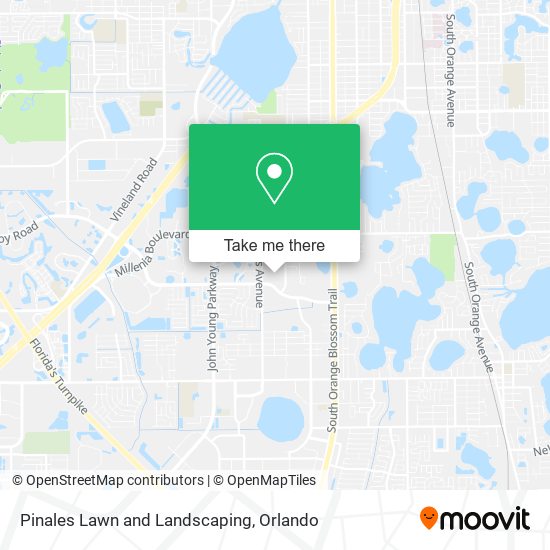 Pinales Lawn and Landscaping map