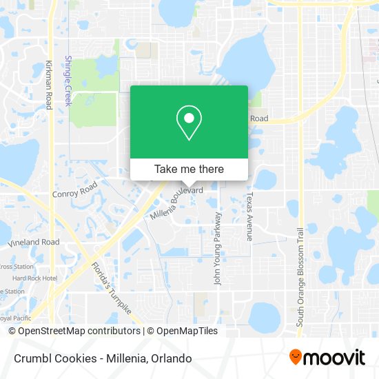 Crumbl Cookies - Millenia map