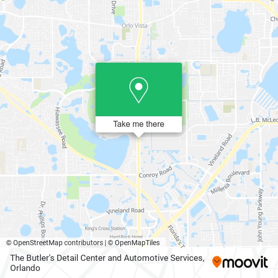 The Butler's Detail Center and Automotive Services map