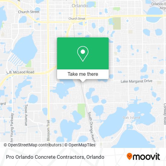 Pro Orlando Concrete Contractors map