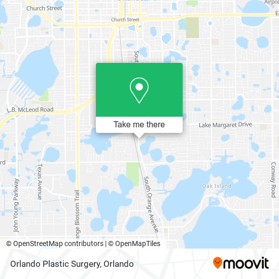 Orlando Plastic Surgery map