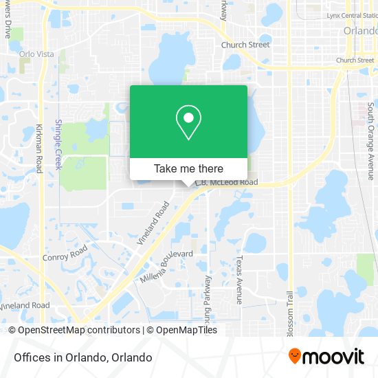 Offices in Orlando map