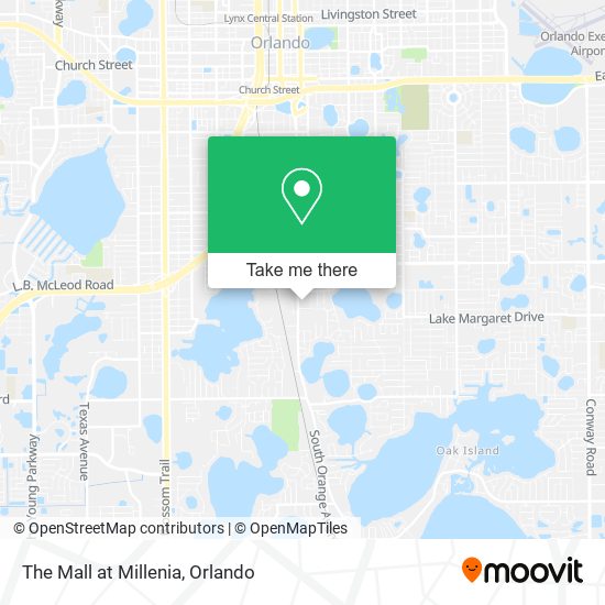 The Mall at Millenia map