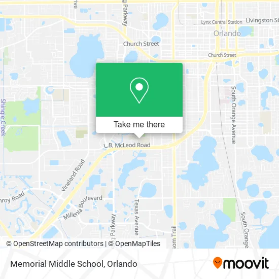 Memorial Middle School map