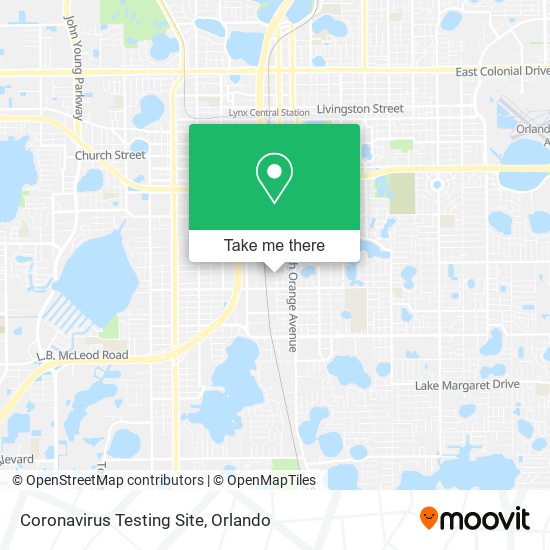 Coronavirus Testing Site map