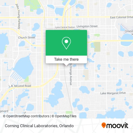 Corning Clinical Laboratories map