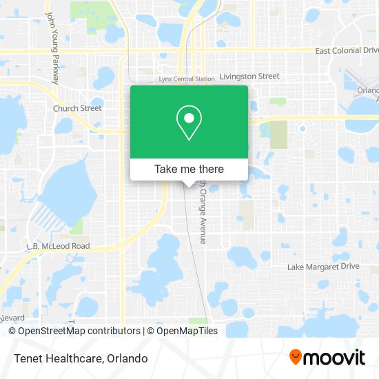 Tenet Healthcare map