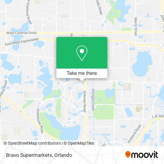 Bravo Supermarkets map