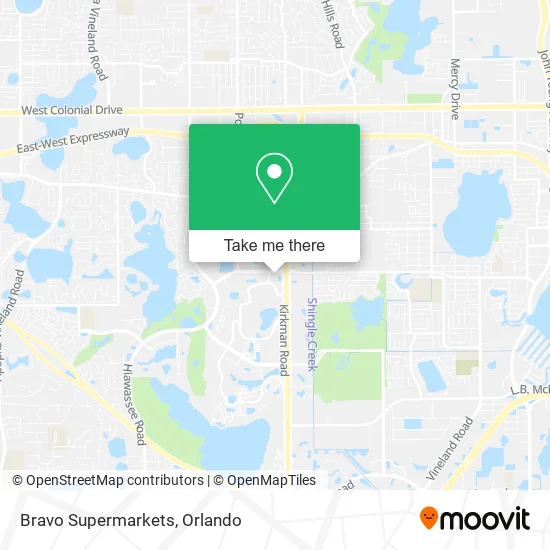 Mapa de Bravo Supermarkets