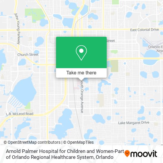 Arnold Palmer Hospital for Children and Women-Part of Orlando Regional Healthcare System map