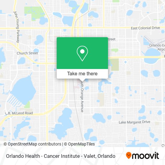 Orlando Health - Cancer Institute - Valet map