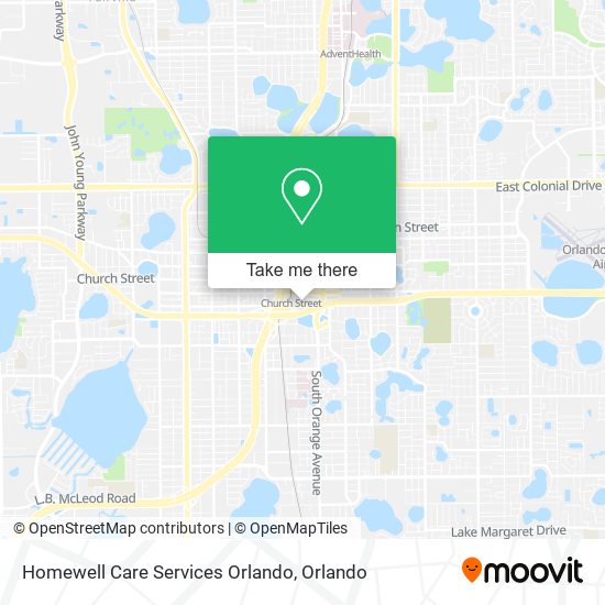 Homewell Care Services Orlando map