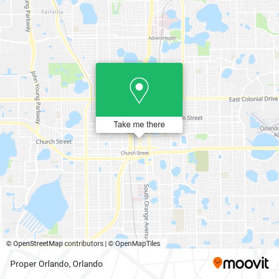 Mapa de Proper Orlando