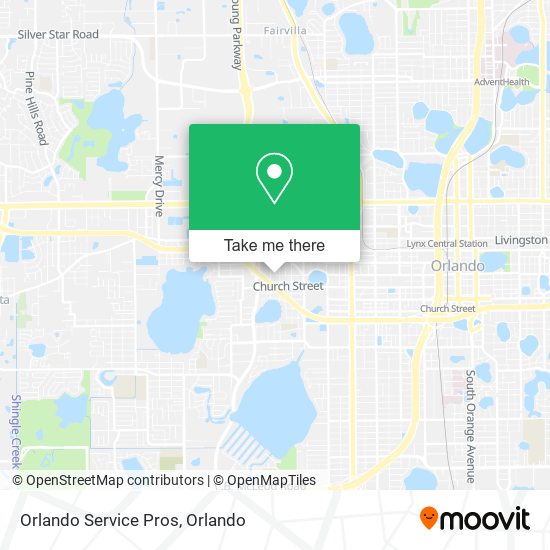 Mapa de Orlando Service Pros