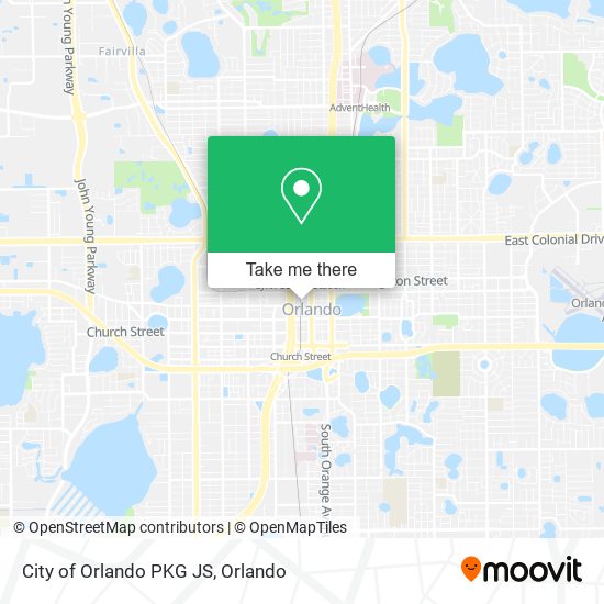 Mapa de City of Orlando PKG JS