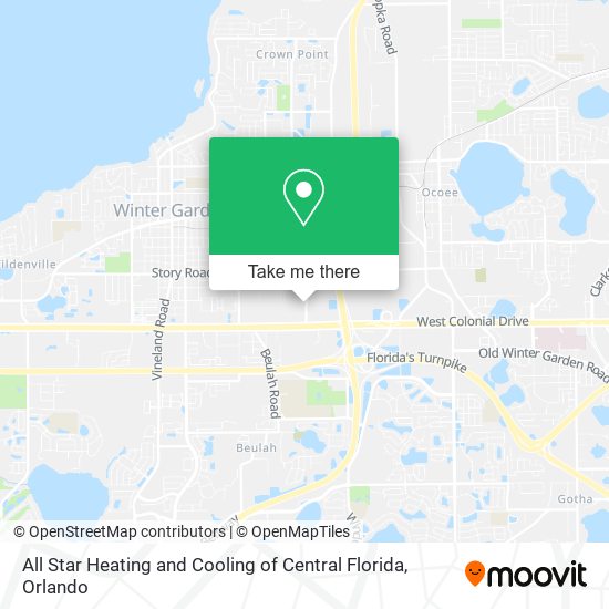 Mapa de All Star Heating and Cooling of Central Florida