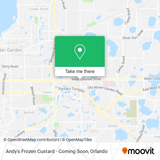 Andy's Frozen Custard - Coming Soon map