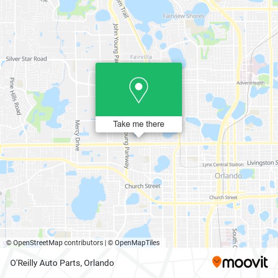 O'Reilly Auto Parts map