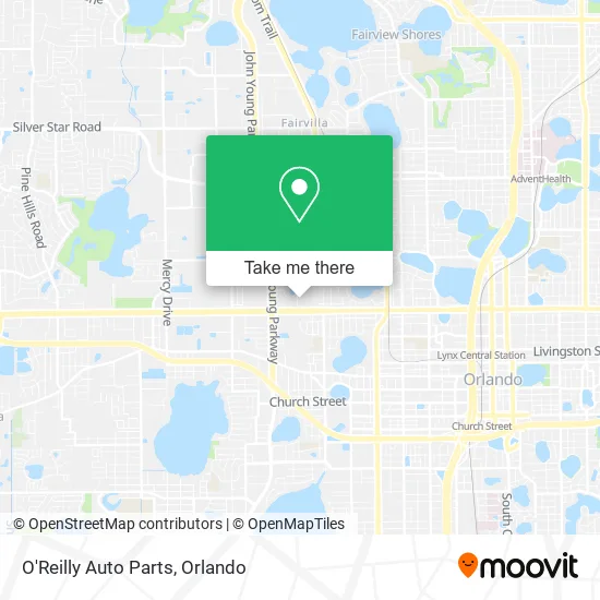 O'Reilly Auto Parts map