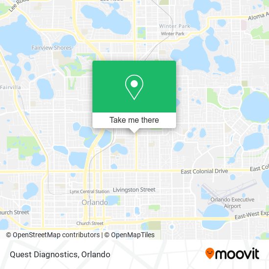 Quest Diagnostics map