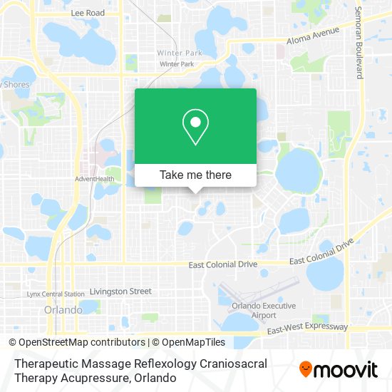 Mapa de Therapeutic Massage Reflexology Craniosacral Therapy Acupressure