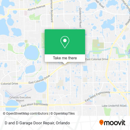 D and D Garage Door Repair map