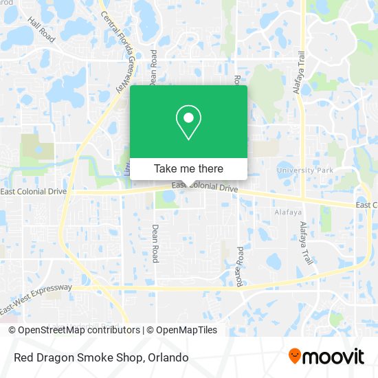Red Dragon Smoke Shop map