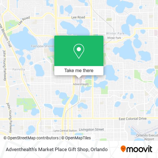 Adventhealth's Market Place Gift Shop map