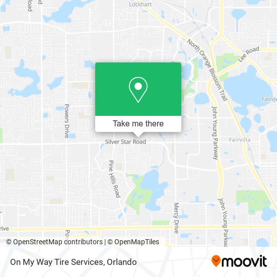 Mapa de On My Way Tire Services