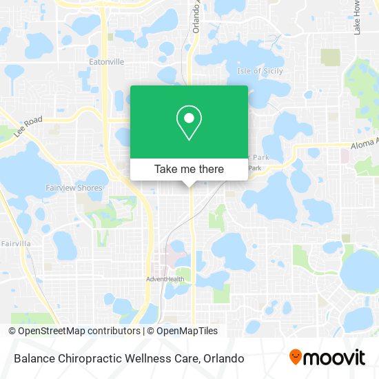 Mapa de Balance Chiropractic Wellness Care