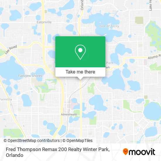 Mapa de Fred Thompson Remax 200 Realty Winter Park
