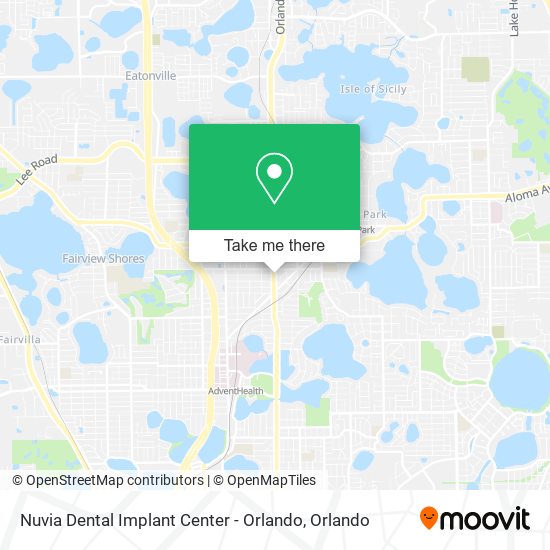 Mapa de Nuvia Dental Implant Center - Orlando