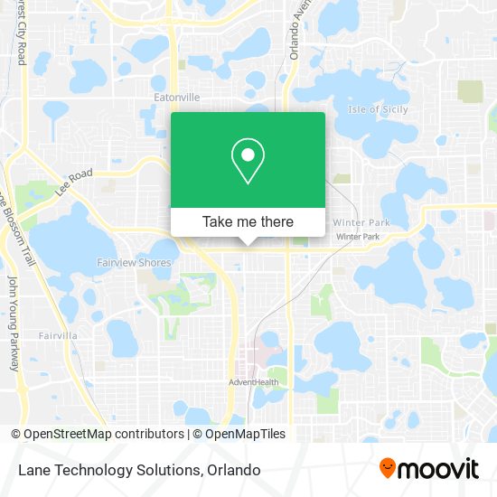 Lane Technology Solutions map