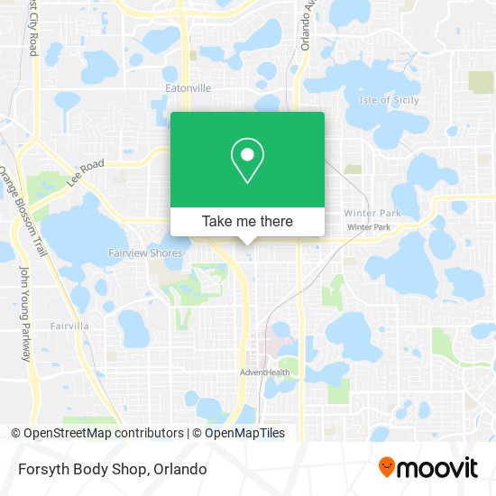 Forsyth Body Shop map