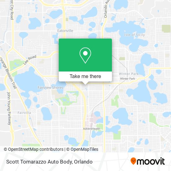 Mapa de Scott Tomarazzo Auto Body