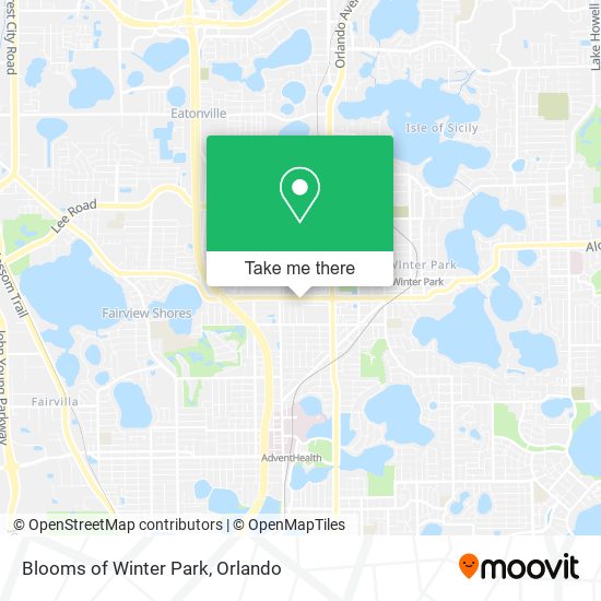 Blooms of Winter Park map