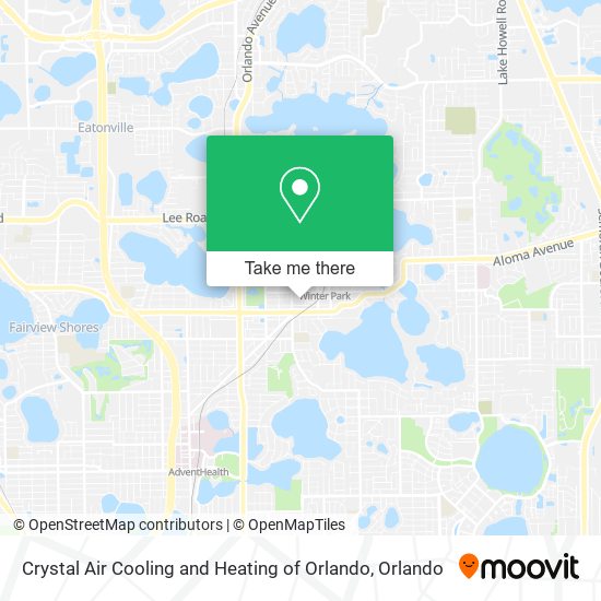 Crystal Air Cooling and Heating of Orlando map
