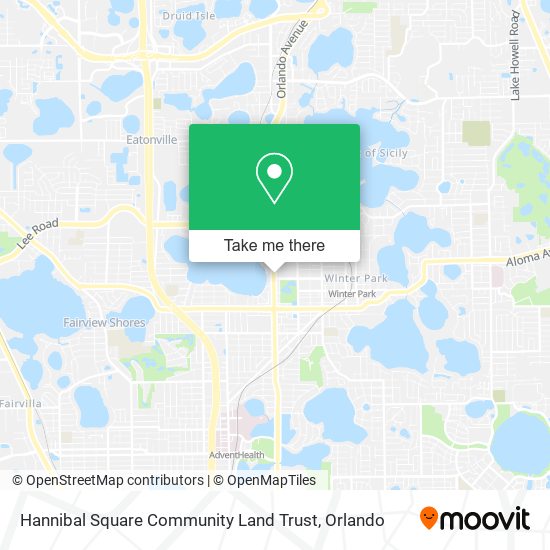 Hannibal Square Community Land Trust map
