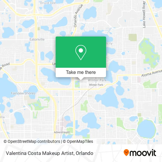 Valentina Costa Makeup Artist map