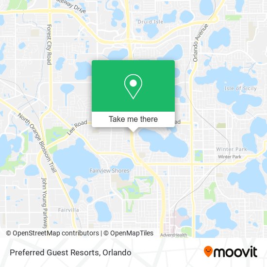 Mapa de Preferred Guest Resorts