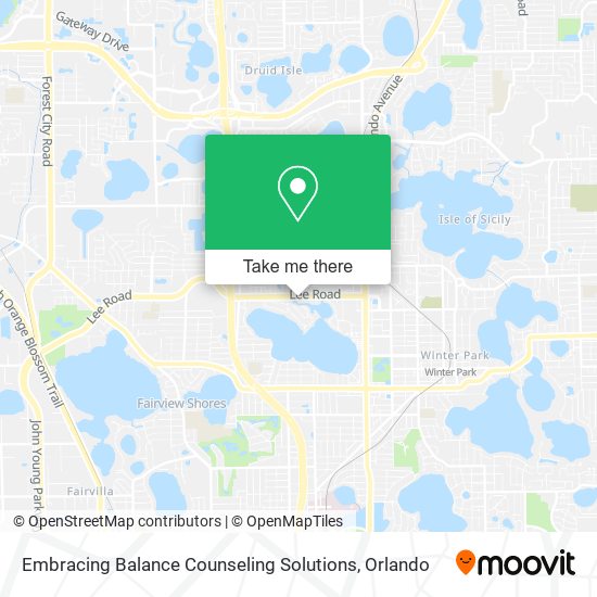 Embracing Balance Counseling Solutions map