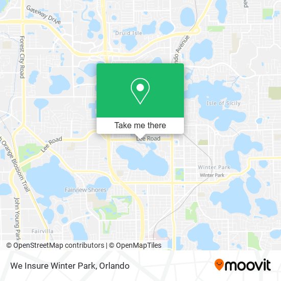 We Insure Winter Park map